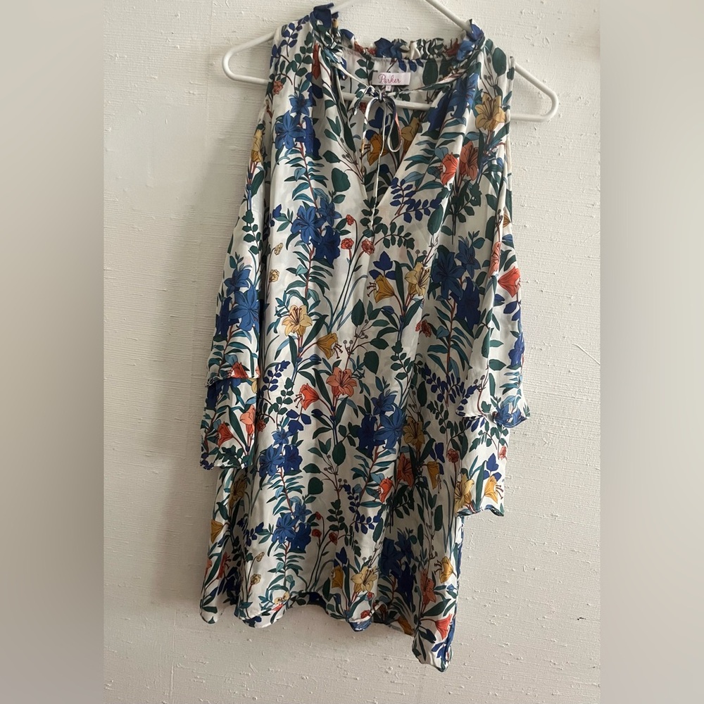 Parker Floral silk short dress